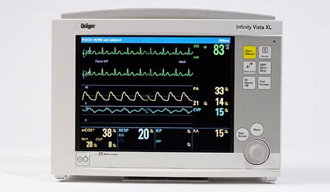 monitorización para pacientes neonatos, pediátricos y adultos Dräger Vista XL